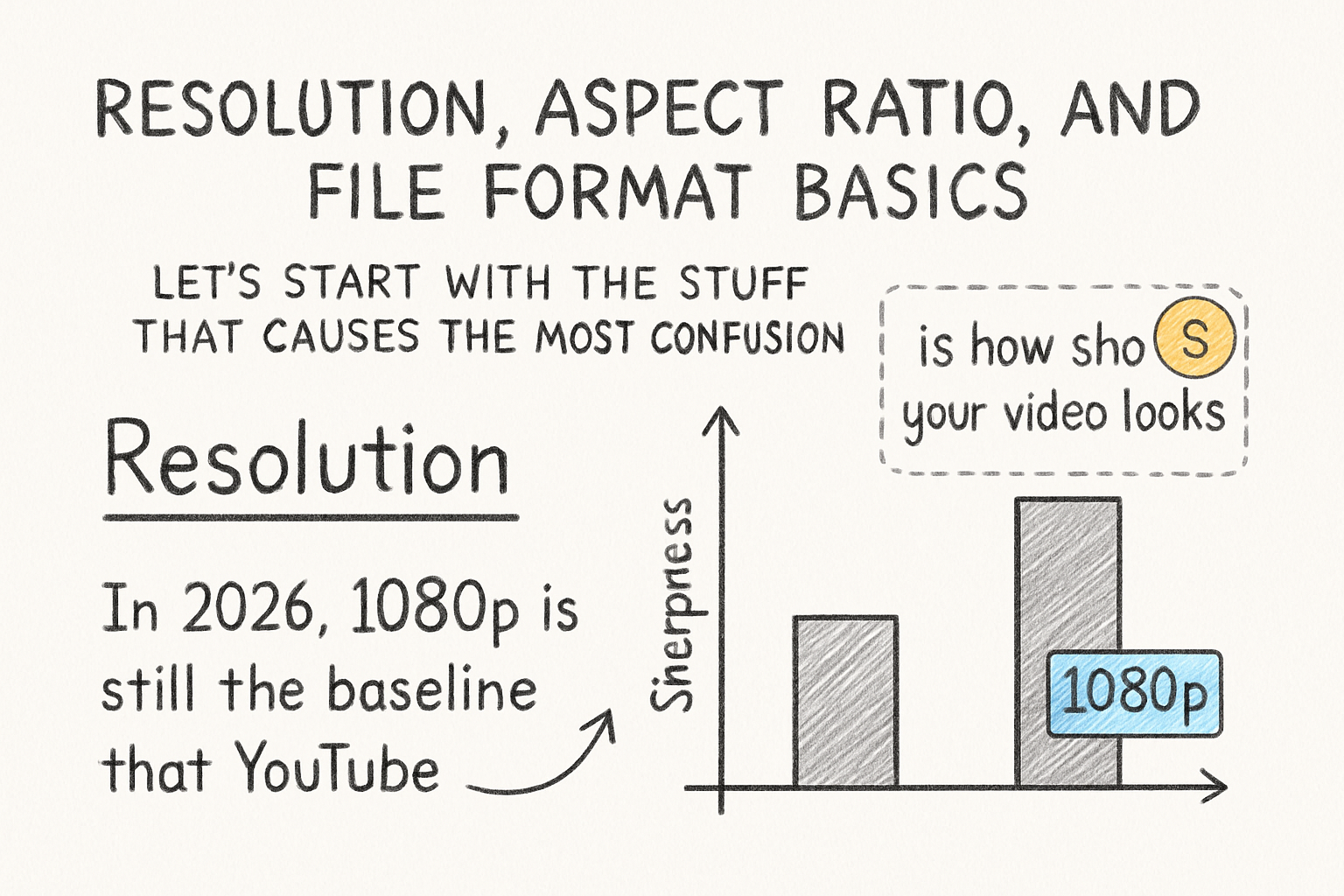 Infographic: Resolution, aspect ratio, and file format basics