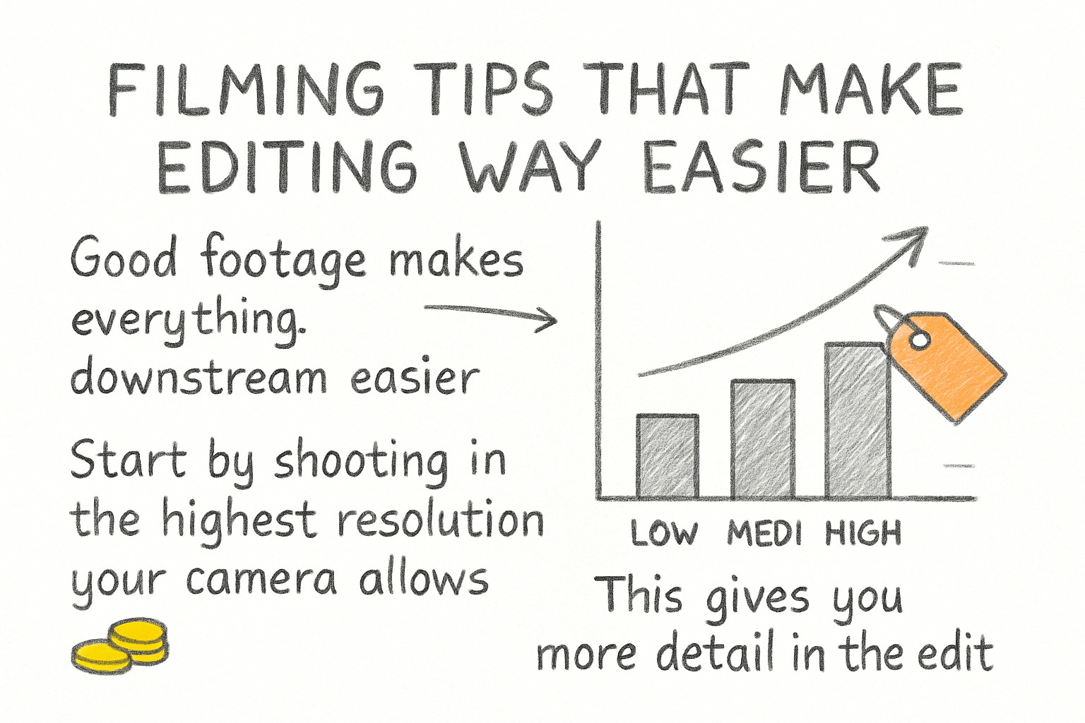 Infographic: Filming tips that make editing way easier