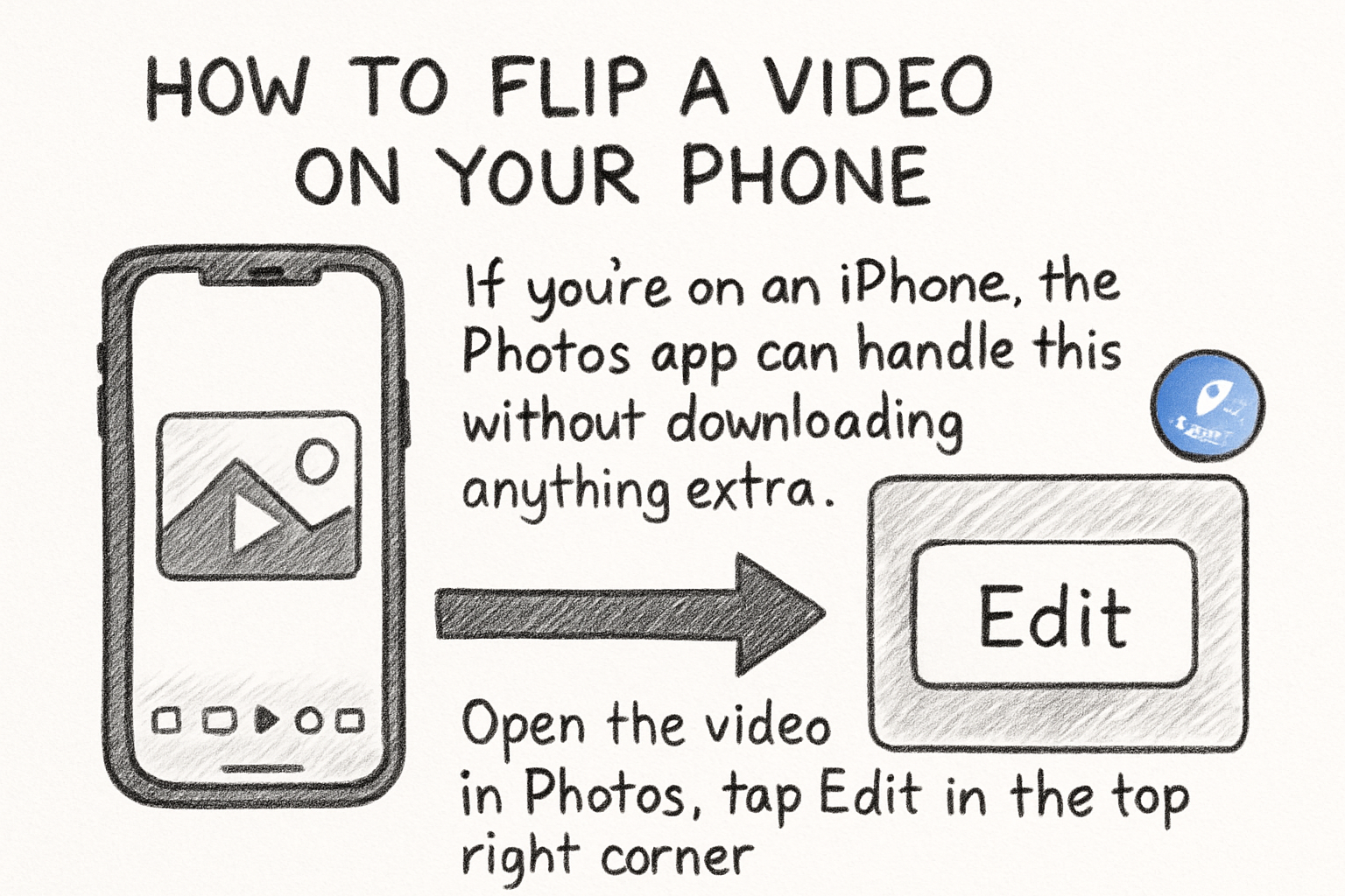 Infographic: How to flip a video on your phone