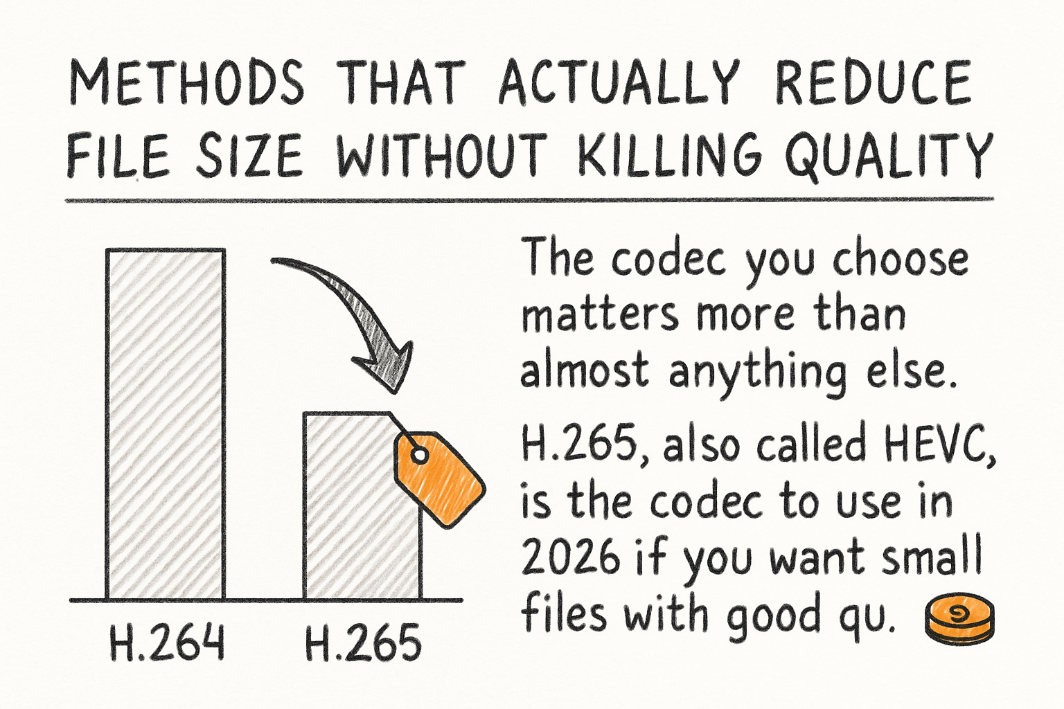 Infographic: Methods that actually reduce file size without killing quality