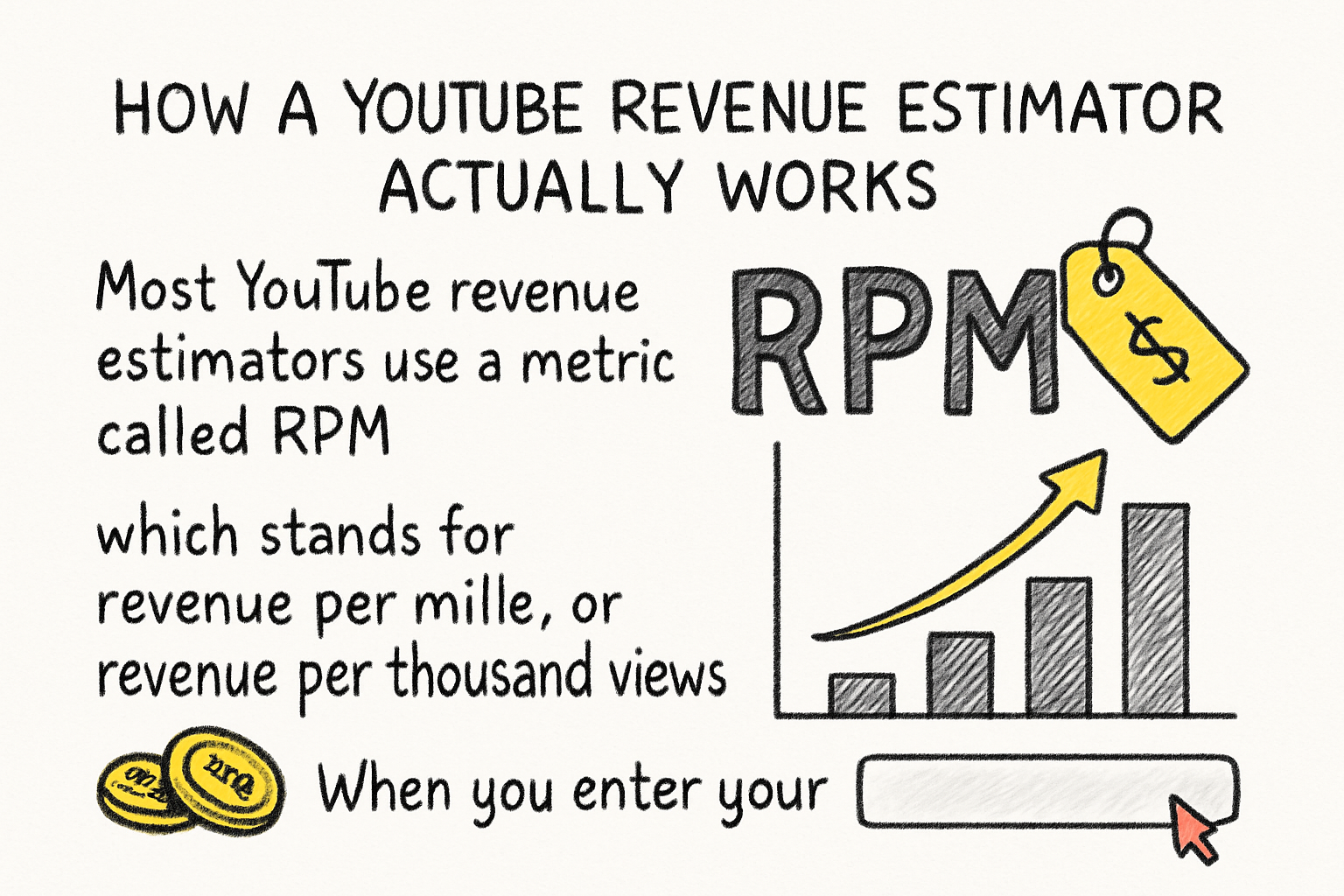 Infographic: How a YouTube revenue estimator actually works