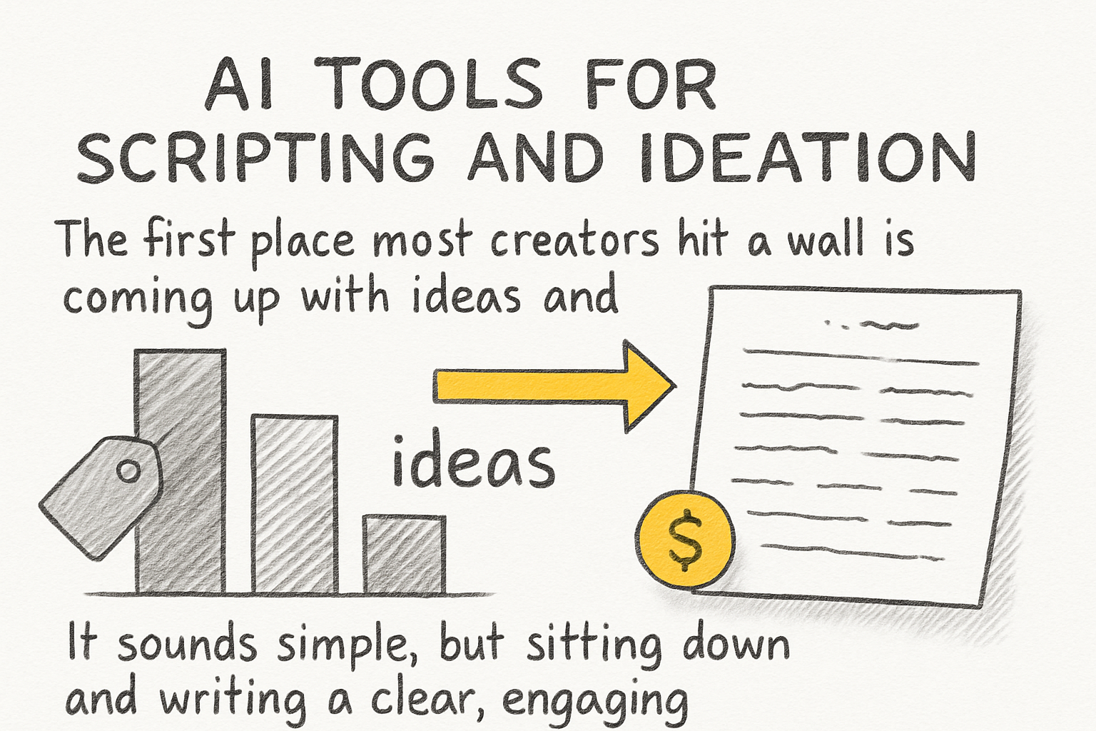 Infographic: AI tools for scripting and ideation