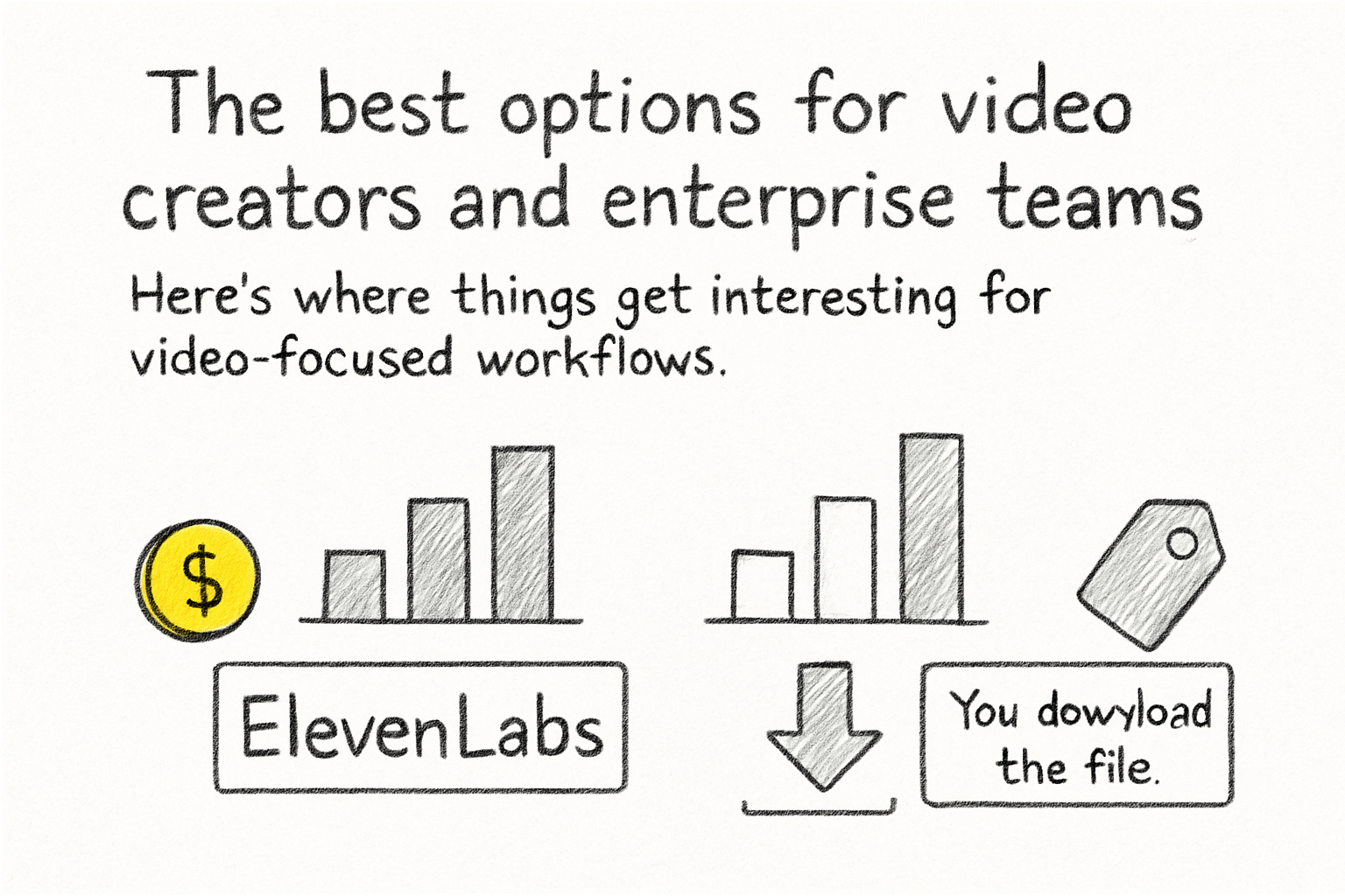 Infographic: The best options for video creators and enterprise teams