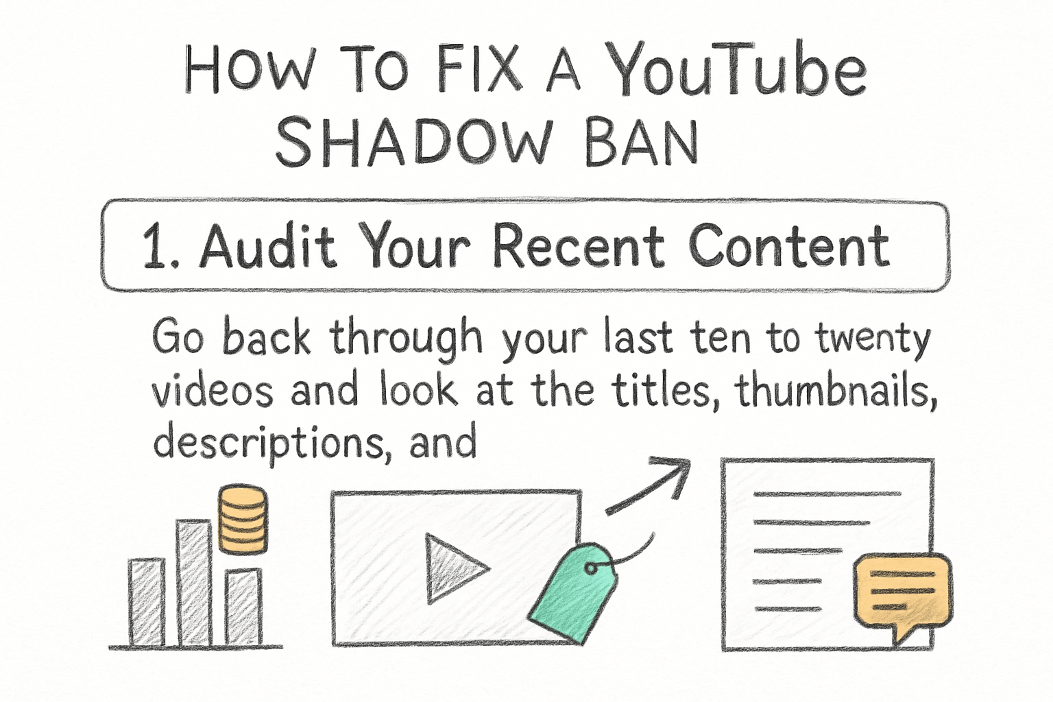Infographic: How to fix a YouTube shadow ban