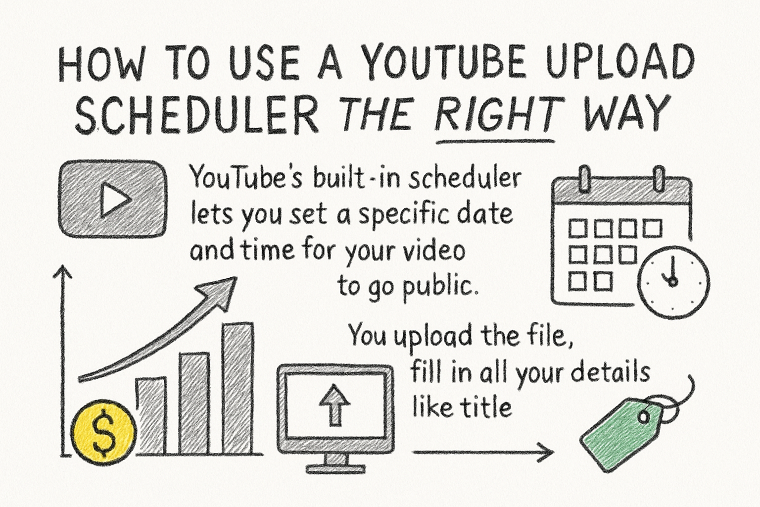 Infographic: How to use a YouTube upload scheduler the right way