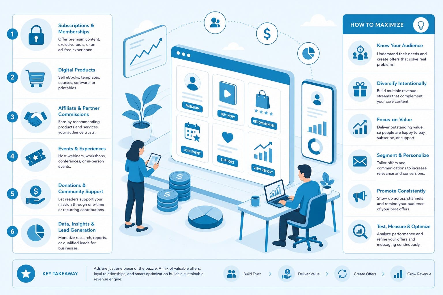 Infographic: Revenue streams beyond ads and how to maximize them