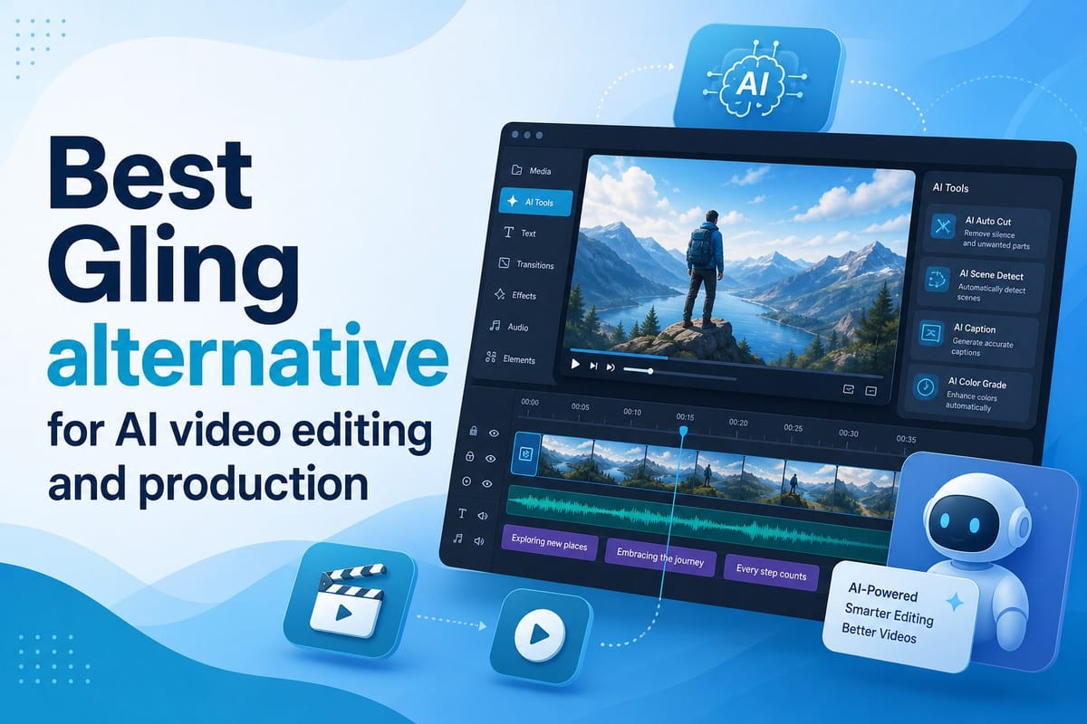 Best Gling alternative for AI video editing and production