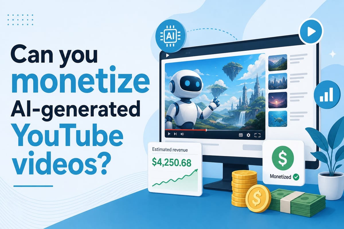 Can you monetize AI-generated YouTube videos