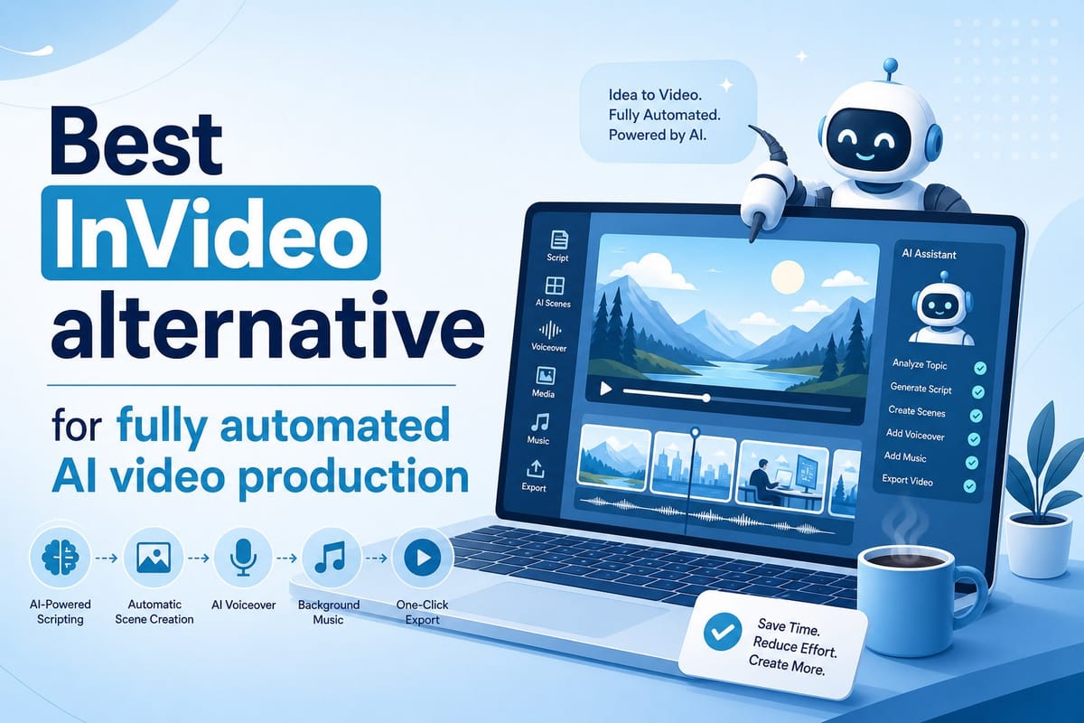Best InVideo alternative for fully automated AI video production