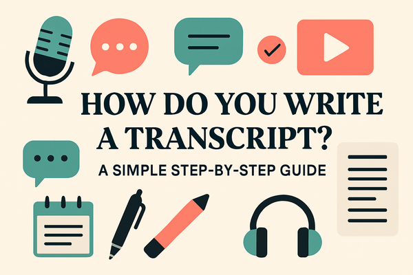 How Do You Write a Transcript? A Simple Step-by-Step Guide