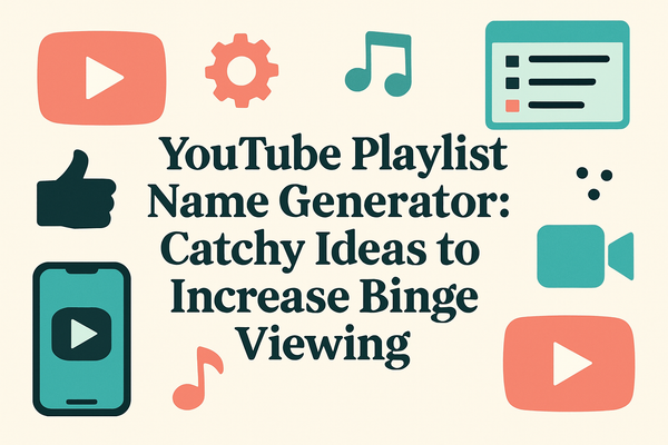 YouTube Playlist Name Generator: Catchy Ideas to Increase Binge Viewing