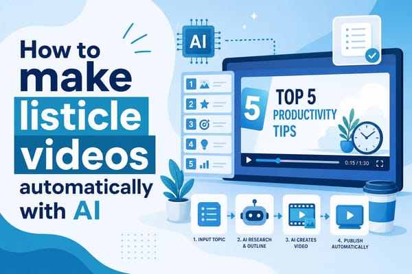 How to make listicle videos automatically with AI