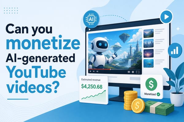 Can you monetize AI-generated YouTube videos